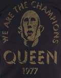Miniatyrbild 3 av 4: Queen T Shirt We Are The Champions 1977 Band Logo Official Mens Black