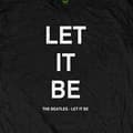 Miniatyrbild 3 av 4: The Beatles T Shirt Let It Be text band logo Official Mens Black