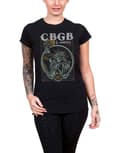 Miniatyrbild 1 av 2: CBGB T Shirt Liberty logo Official Womens Skinny Fit Black