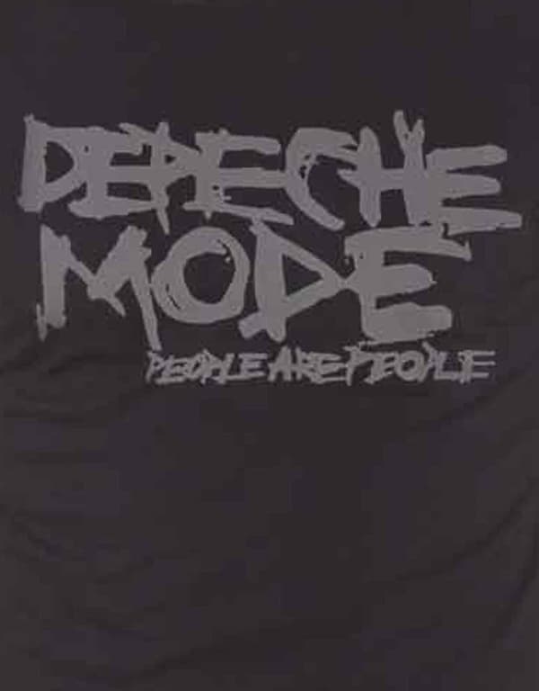 Depeche Mode T Shirt People are People Album Band Logo Official Mens Black