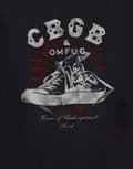 Miniatyrbild 2 av 3: CBGB T Shirt Converse logo Official Womens Skinny Fit Black