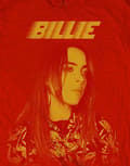 Miniatyrbild 2 av 2: Official Billie Eilish T Shirt Racer Logo Jumbo Unisex Red