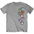 Miniatyrbild 1 av 4: Official BT21 T Shirt BTS Hero Badges K-Pop Koya Rj Shooky Official Unisex Grey