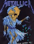 Miniatyrbild 3 av 4: Metallica T Shirt Doris band logo Official Mens Black