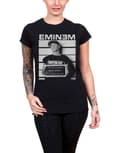 Miniatyrbild 1 av 3: Eminem T Shirt Arrest logo slim shady Official Womens Skinny Fit Black