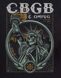 Miniatyrbild 2 av 3: CBGB T Shirt Liberty logo Official Womens Skinny Fit Black