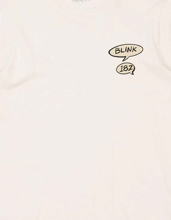 Blink 182 T Shirt Roger Rabbit Band Logo Official Mens Natural