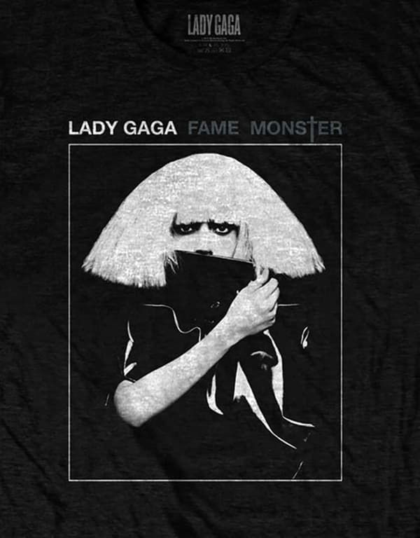 Lady Gaga T Shirt Fame Monster Official Mens Black