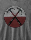Miniatyrbild 2 av 4: Pink Floyd T Shirt The Wall Hammers Band Logo Official Womens Charcoal Burnout