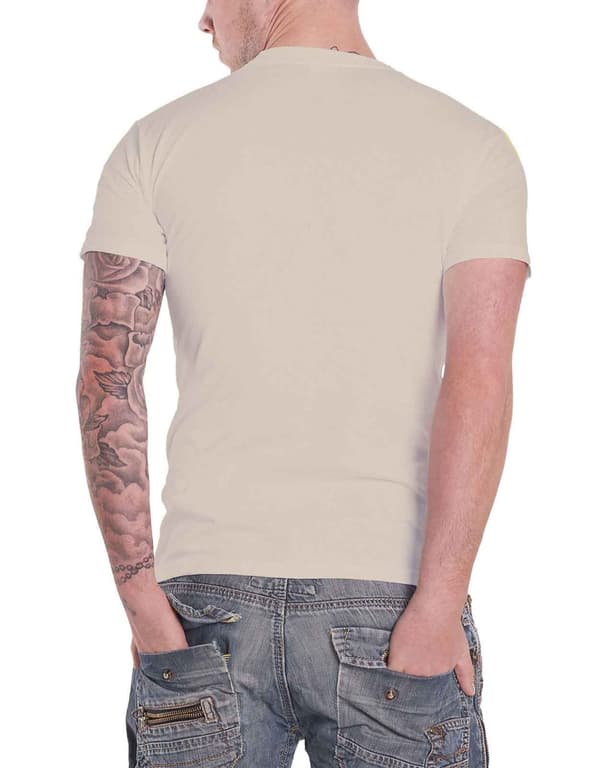 Queen T Shirt Mistress band logo vintage Official Mens Beige