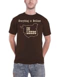 Miniatyrbild 1 av 2: Kaiser Chiefs T Shirt Everything Is Brilliant Band Logo Official Mens Brown