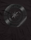 Miniatyrbild 3 av 4: Captain Marvel T Shirt Silver Crest Logo Official Marvel Comics Mens Black