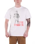 Miniatyrbild 1 av 2: Bruce Springsteen T Shirt Hologram Distressed Logo Official Mens White