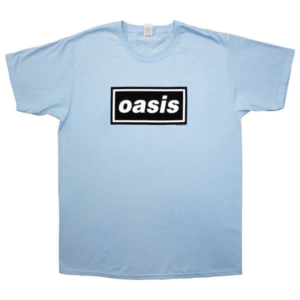 Oasis T Shirt Classic Decca Band Logo Official Mens