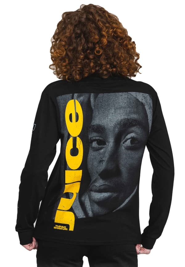 Tupac T Shirt 2PAC Respect Logo Official Long Sleeve Black Unisex