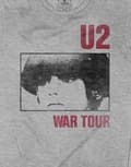 Miniatyrbild 3 av 4: U2 T Shirt War Tour Band Logo Official Mens Grey