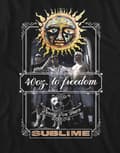 Miniatyrbild 3 av 4: Sublime T Shirt 25 Years 40 oz to Freedom Band Logo Official Mens Black