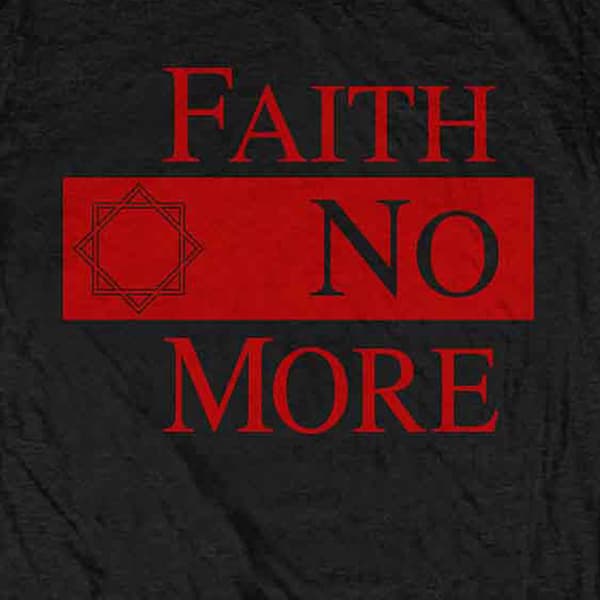Faith No More Classic Band Logo Star T Shirt