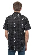 Miniatyrbild 4 av 4: The Beatles Casual Shirt Drum and Apples Official Mens Black Allover Print