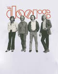 Miniatyrbild 3 av 4: The Doors T Shirt Band Standing Logo Riders On The Storm Official Mens White