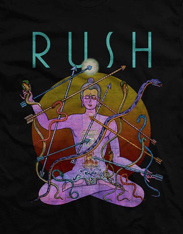 Rush T Shirt Snakes And Arrows World Tour 2007 Official Mens Black