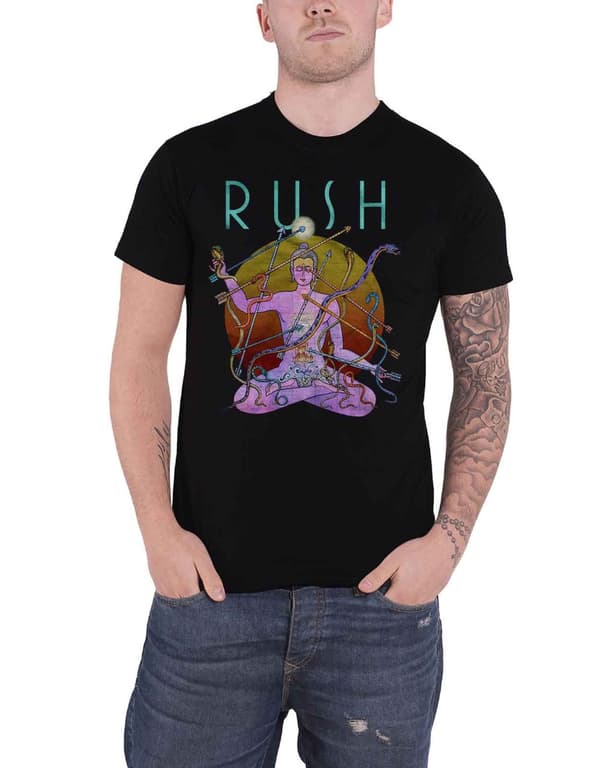 Rush T Shirt Snakes And Arrows World Tour 2007 Official Mens Black Black L