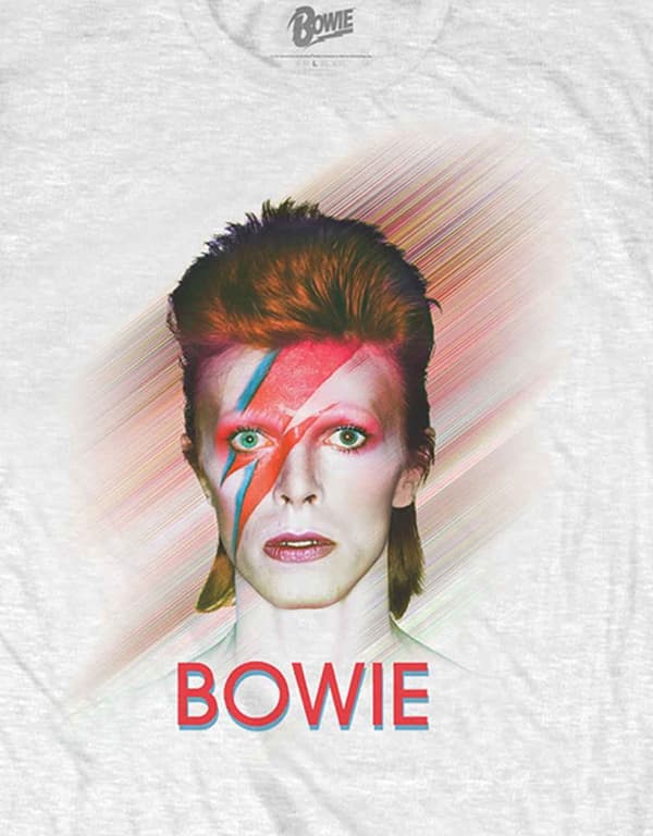 David Bowie T Shirt Bowie Is World Tour Back Print Official Mens White