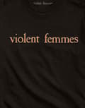 Miniatyrbild 3 av 4: Violent Femmes T Shirt Salmon Pink Vintage Logo Official Mens Black