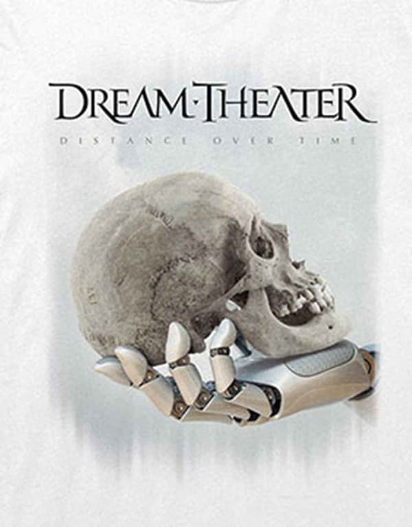 Dream Theater T Shirt Distance over Time Tour Skull Fade Out Official Mens