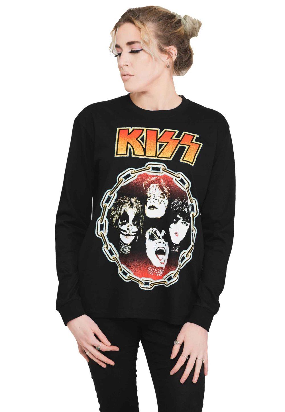 Kiss T Shirt You Wanted The Best Band Logo Official Black Long Sleeve Unisex