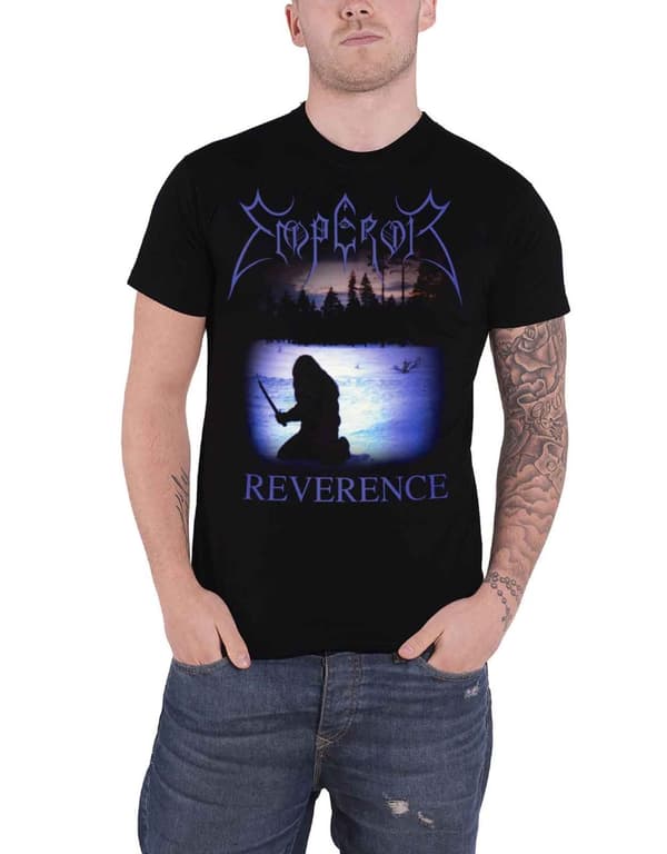 Emperor T Shirt Reverence Band Logo Official Mens Black