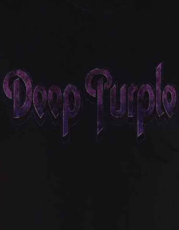 Deep Purple T Shirt Vintage Band Logo distressed Official Mens Black