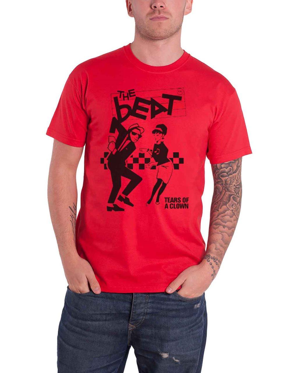 The Beat T Shirt Tears Of A Clown Band Logo Official Mens Red