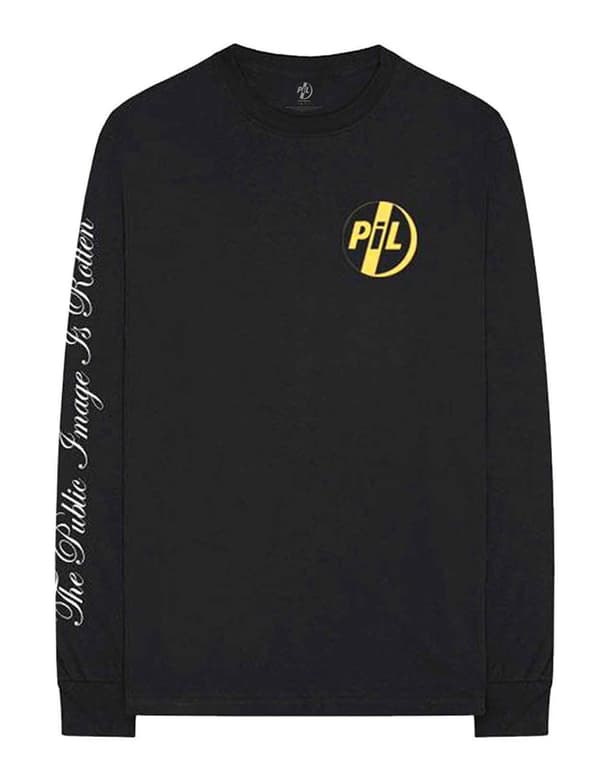 PIL T Shirt Image Is Rotten Band Logo Official Black Long Sleeve Unisex