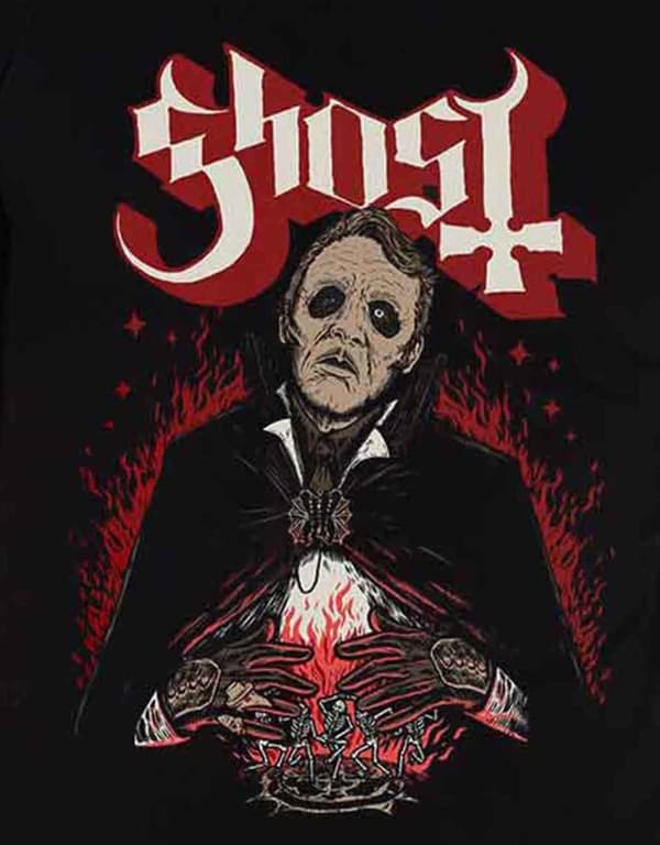 Ghost T Shirt Danse Macabre band Logo Official Mens Black