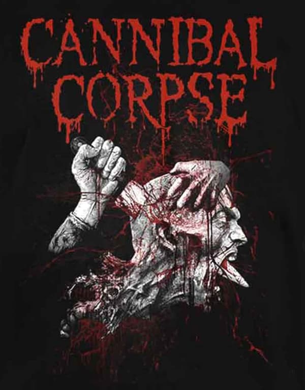Cannibal Corpse T Shirt Stabhead 2 Band Logo Official Mens Black