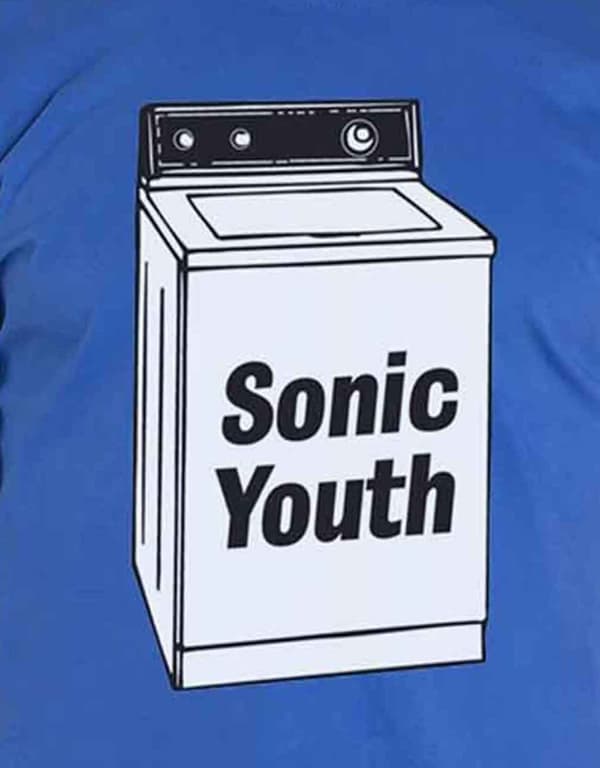 Sonic Youth T Shirt Washing Machine Album Band Logo Official Mens Blue