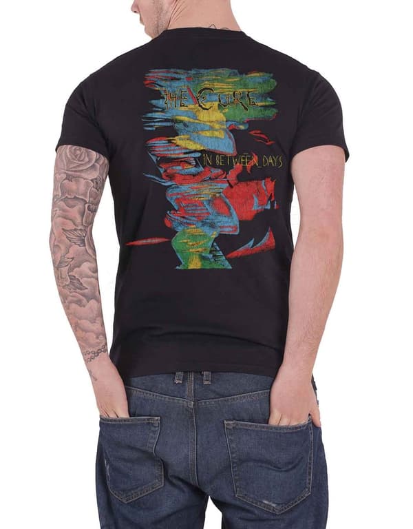 The Cure T Shirt In Between Days Album cover band logo Official Mens Black