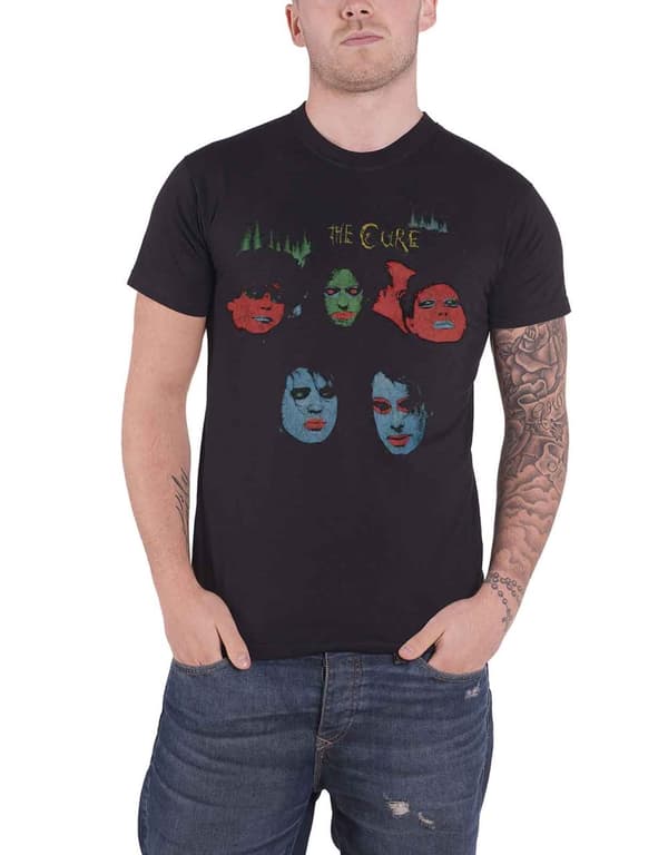 The Cure T Shirt In Between Days Album cover band logo Official Mens Black