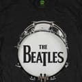 Miniatyrbild 3 av 4: The Beatles T Shirt Original Drum Skin Band Logo Official Unisex Black