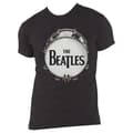 Miniatyrbild 4 av 4: The Beatles T Shirt Original Drum Skin Band Logo Official Unisex Black