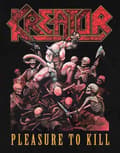 Miniatyrbild 3 av 4: Kreator T Shirt Pleasure To Kill Band Logo Official Mens Black