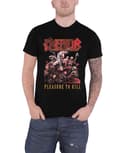 Miniatyrbild 1 av 4: Kreator T Shirt Pleasure To Kill Band Logo Official Mens Black