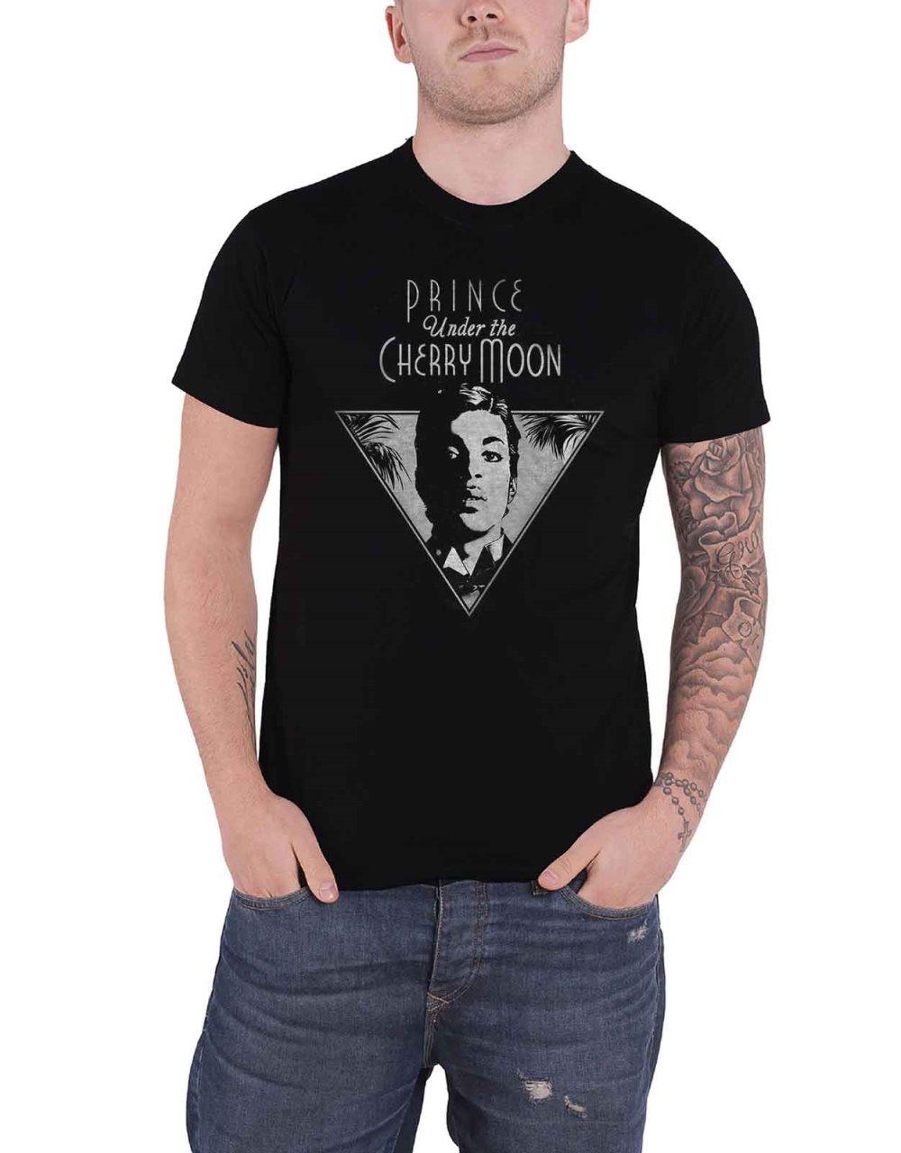 Prince T Shirt Under The Cherry Moon Movie Logo Official Mens Black