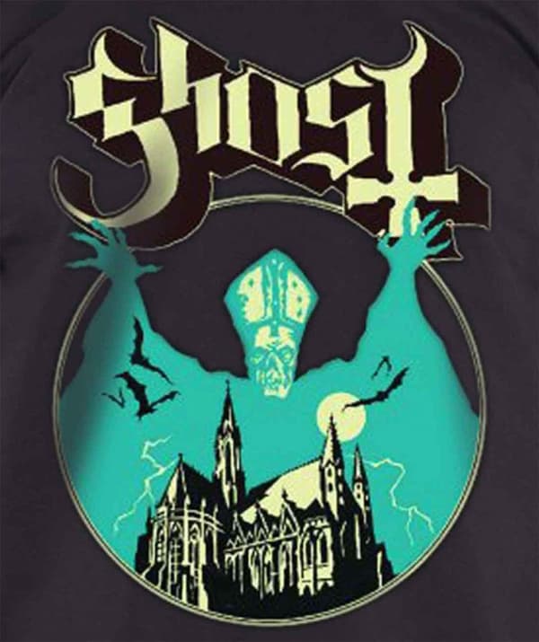 Ghost T Shirt Opus Eponymous Band Logo Official Mens Black XL