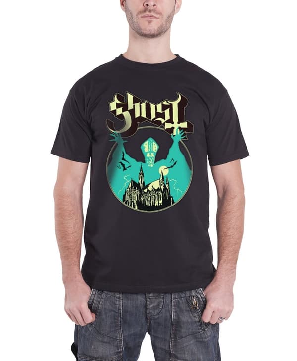 Ghost T Shirt Opus Eponymous Band Logo Official Mens Black XL