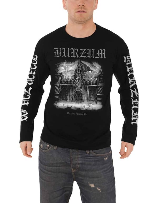 Burzum T Shirt Det Som Engang Var 2013 Official Mens Black Long Sleeve