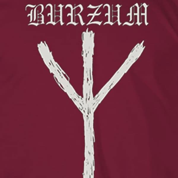 Burzum Rune Band Logo T Shirt