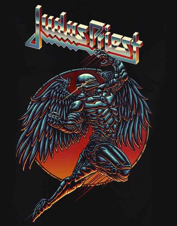 Judas Priest T Shirt Redeemer Band Logo Official Mens Black S