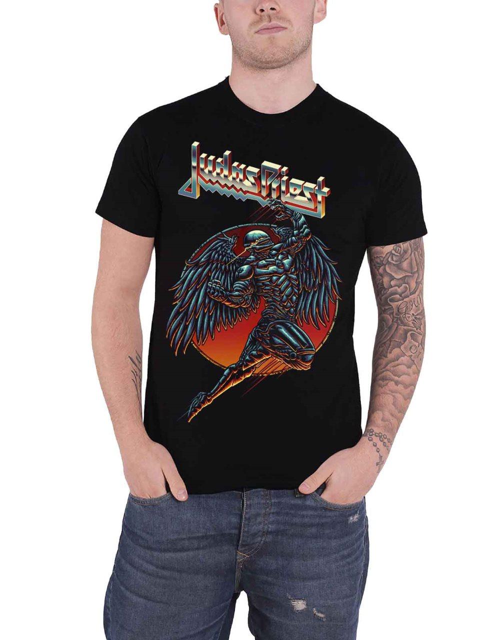 Judas Priest T Shirt Redeemer Band Logo Official Mens Black S